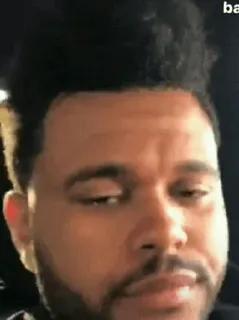 🎤 The Weeknd Musiker, Sänger, Porträt, The Weeknd whatsapp sticker