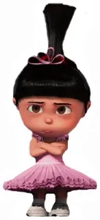 😒 Agnes Despicable Me Cartoon, Figur, Mädchen, Agnes, Ich Einfach Unverbesserlich, Film, Animation telegram sticker