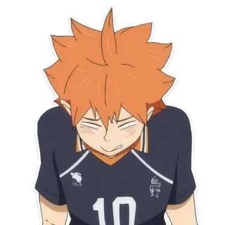 😳 Hinata Shoyo Haikyuu!! Аниме, Волейбол, Спорт, Манга, Haikyuu, Хината telegram sticker