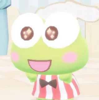 🤩 Keroppi Keroppi, żaba, kreskówka, słodki, Sanrio, kawaii telegram sticker