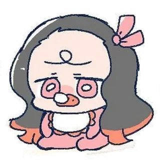 🥺 Nezuko Kamado Demon Slayer Anime, Nezuko, Demon Slayer, Kawaii, Chibi telegram sticker