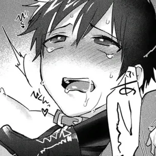 ❤️ Anime, Manga, Visage, Larme, Sueur whatsapp sticker