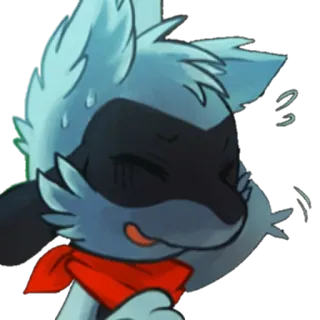😅 cartoon, nervous, sweating, worry, fear telegram sticker