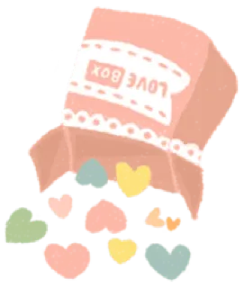 🍋 LOVE BOX 爱, 心, 盒子, 可爱, 浪漫, 粉彩, 情人节 telegram sticker