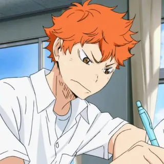 💫 Hinata Shoyo Haikyuu!! Anime, Haikyuu, Hinata, Shoyo, Volleyball, Charakter, Lernen telegram sticker