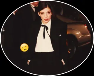 😦 Lorde cantor, celebridade, mulher, músico, roupa telegram sticker