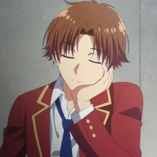😞 Ayanokoji Kiyotaka Classroom of the Elite Anime, Nam, Classroom of the Elite, Ayanokoji Kiyotaka, Kiyotaka telegram sticker