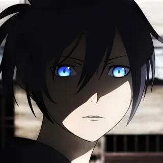 ✖️ Anime, Personaggio, occhi blu, Manga telegram sticker
