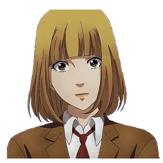 🙂 Anime, Personaje, Chica, Uniforme Escolar, Mujer, Dibujo Animado whatsapp sticker