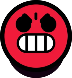 🤬 bravo, emoji, vermelho, rosto, expressão whatsapp sticker