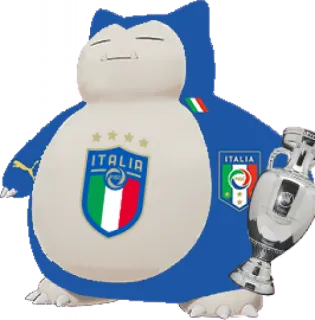 🇮🇹 Snorlax ITALIA Snorlax, Pokémon, Italia, fútbol, fútbol, deportes, Italia telegram sticker