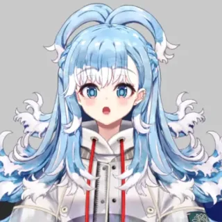💧 Kobo Kanaeru 动漫, 虚拟主播, 数字艺术, 蓝发, Kobo, Kanaeru, 可爱 telegram sticker