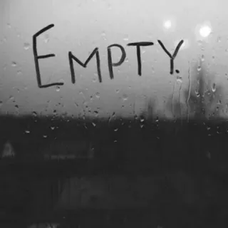 🖤 EMPTY. leer, fenster, regen, trauer, einsamkeit, melancholie whatsapp sticker