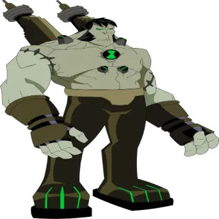 😡 Frankenstrike Ben 10 Франкенстрайк, Бен 10, Инопланетянин, Монстр, Мультфильм, Анимация, Персонаж telegram sticker