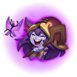 😆 Lulu League of Legends Lulu, League of Legends, Champion, Video game, Cute telegram sticker
