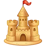 🎁 castello di sabbia, spiaggia, estate, castello, sabbia, vacanza whatsapp sticker