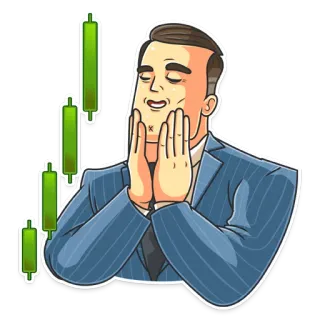 📈 acciones, finanzas, trading, dinero, éxito telegram sticker