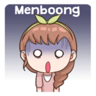 😰 Menboong 漫画, ショック, 怒り, びっくり, アニメ whatsapp sticker