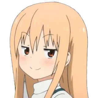 ☺️ аниме девушка, самодовольный, мультфильм, милый, смешной, стикер telegram sticker
