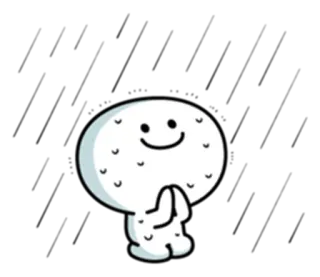 🙏 стикер, милый, персонаж, белый, мультфильм, улыбающийся telegram sticker