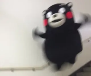 ❗️ Kumamon kumamon, niedźwiedź, maskotka, postać telegram sticker