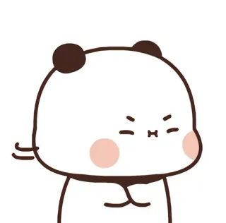 💛 Desenho animado, Panda, Fofo, Adesivo telegram sticker