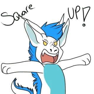 🥊 Screw you! monstro, raiva, ofensivo telegram sticker