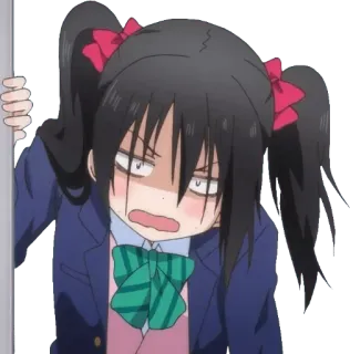 😣 Nico Yazawa Love Live! Anime, Chica, Linda, Enojada, Expresión, Nico Yazawa, Love Live! telegram sticker