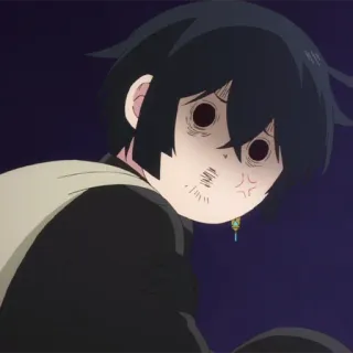 ♟ anime, cartoon, character, expression, face telegram sticker