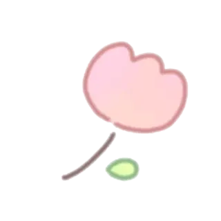 🌷 fleur, rose, tulipe, plante, printemps, floral, mignon telegram sticker