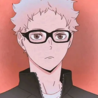 🍤 Tsukishima Kei Haikyuu!! Tsukishima, Kei, Haikyuu, Anime, Kacamata, Karakter, Manga telegram sticker