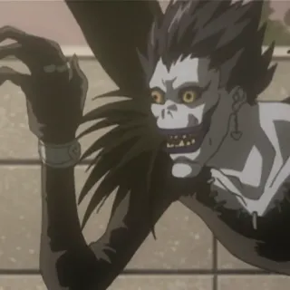 🤗 Ryuk Death Note Anime, Death Note, Ryuk, Shinigami telegram sticker