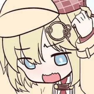 🕵️‍♀️ Amelia Watson vtuber, anime, character, amelia watson, hololive whatsapp sticker