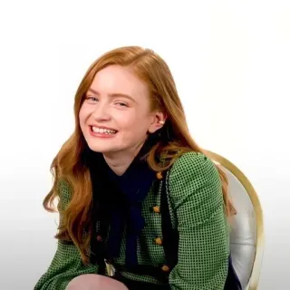 🌹 Sadie Sink Schauspielerin, Porträt, rote Haare, Promi, Frau, Lächeln telegram sticker