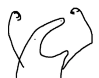 😦 offensive gesture, cartoon, insulting telegram sticker