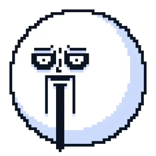 😨 pixel art, face, expression, sticker telegram sticker