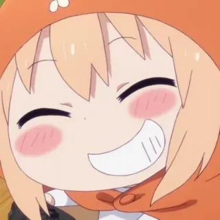 🍡 Umaru Doma Himouto! Umaru-chan 动漫, 小埋, 干物妹, 卡哇伊, 可爱, 快乐 whatsapp sticker