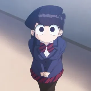 🦋 Komi Shouko Komi Can't Communicate Anime, Mangá, Uniforme escolar, Fofo/a, Garota, Komi Can't Communicate, Komi Shouko telegram sticker