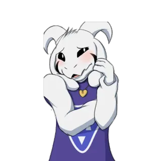 😽 Toriel Undertale undertale, toriel, lindo, monstruo, videojuego, cabra telegram sticker