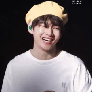 🤣 BE MY
DESSERT kpop, певец, портрет, улыбающийся, человек, желтая шляпа telegram sticker