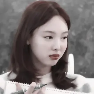 ✨ femme, personne, dessin, coréen, artiste, asiatique, portrait telegram sticker