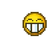 🖕 emoji, smile, face, teeth, pixel art telegram sticker