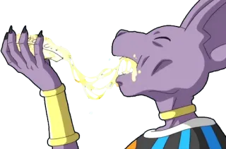 🍕 Beerus Dragon Ball Beerus, Dragon Ball, Anime, Cartoon, Essen, Nahrung telegram sticker