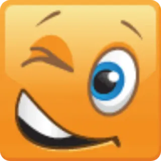 😉 表情符号, 表情, 眨眼 telegram sticker