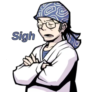 😔 Sigh sigh, exasperated, annoyed, frustrated telegram sticker