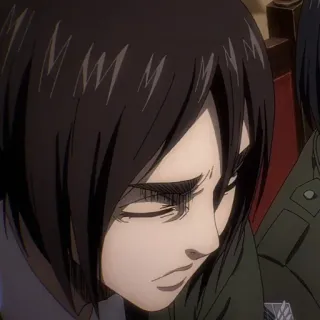 🖤 Eren Yeager Attack on Titan アニメ, 進撃の巨人, エレン・イェーガー telegram sticker