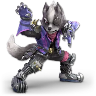 🐺 Wolf O'Donnell Star Fox Wolf, Star Fox, Videogame, Personage, Antropomorf, Ruimte, Vechter telegram sticker