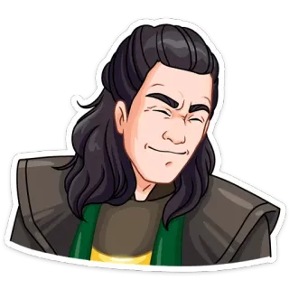 😛 Loki ロキ, マーベル, キャラクター, 神, ヴィラン telegram sticker