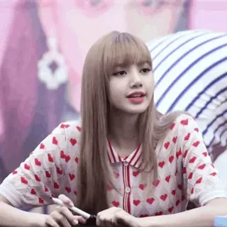 🍣 Lisa kpop, idol, sängerin, frau, lisa, blackpink whatsapp sticker