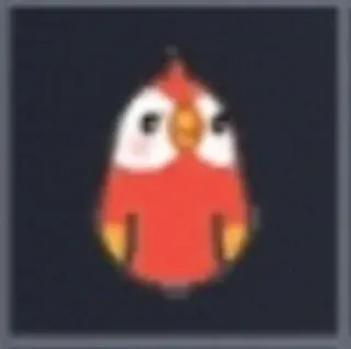 🦜 burung, imut, merah, binatang, kartun telegram sticker